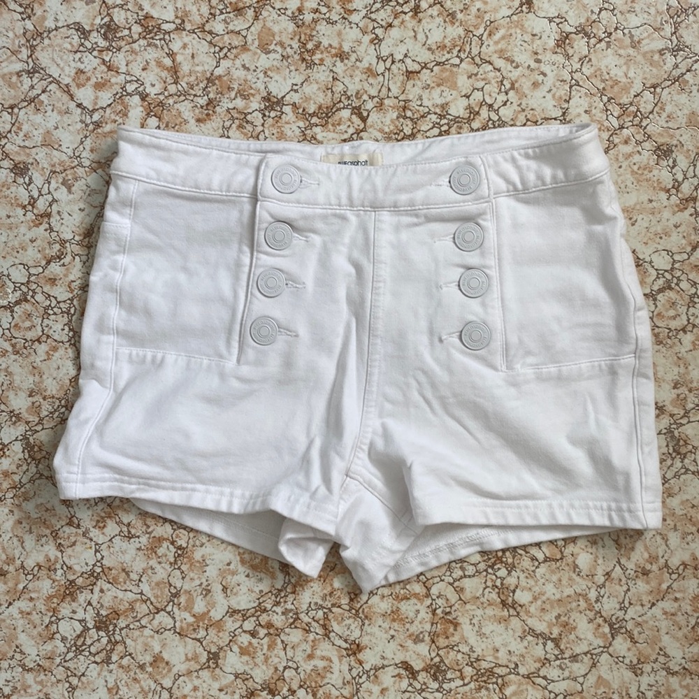 Blue asphalt white shorts size S
